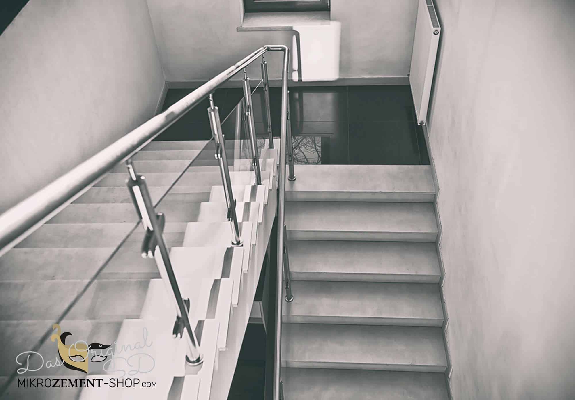 Mikrozement in Treppenhäuser ist extrem stabil