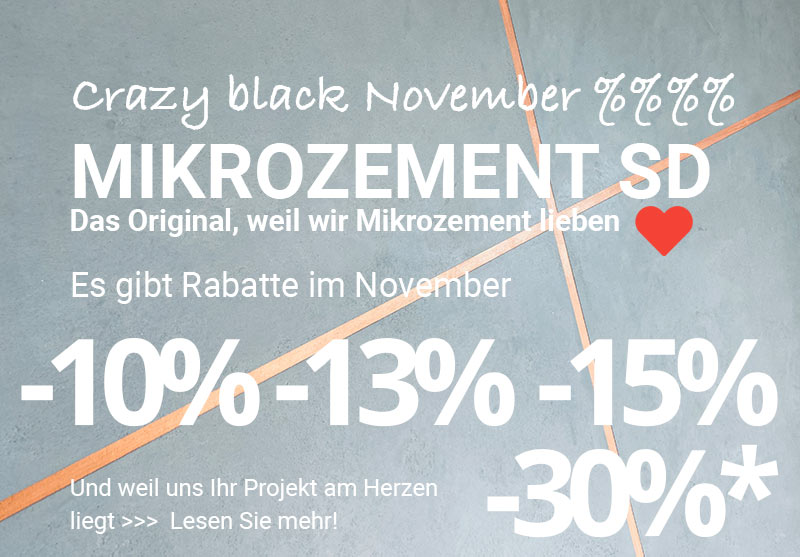 Mikrozement SD Black November Sale