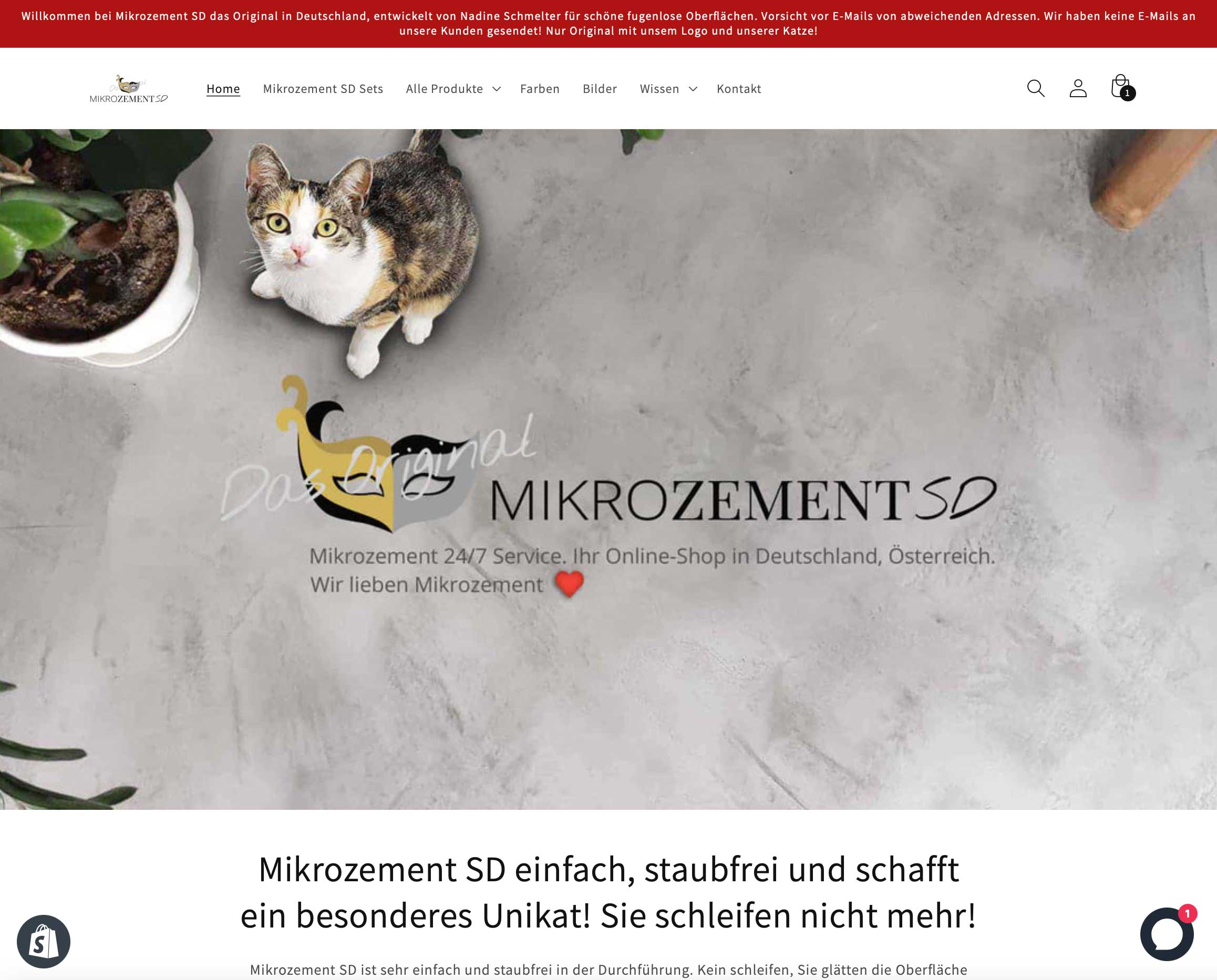 Mikrozement SD Online Shop besuchen Mikrozement kaufen