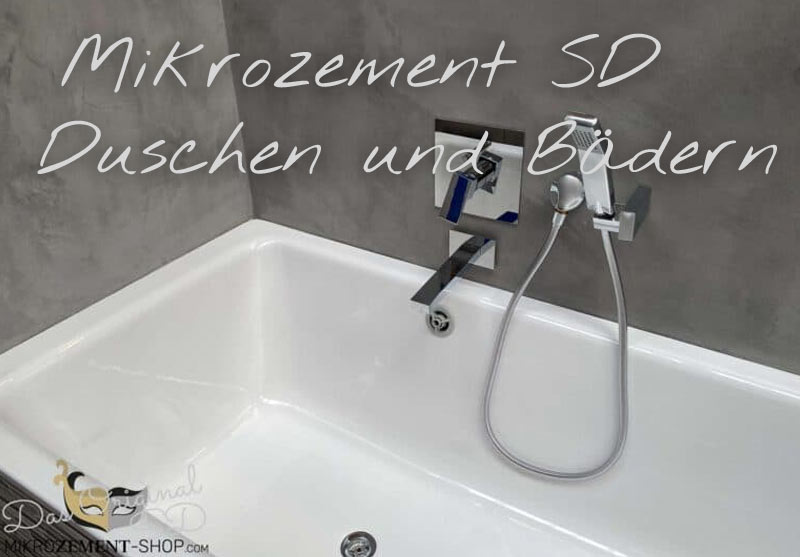 Mikrozement SD in Duschen und Bädern und Badezimmer